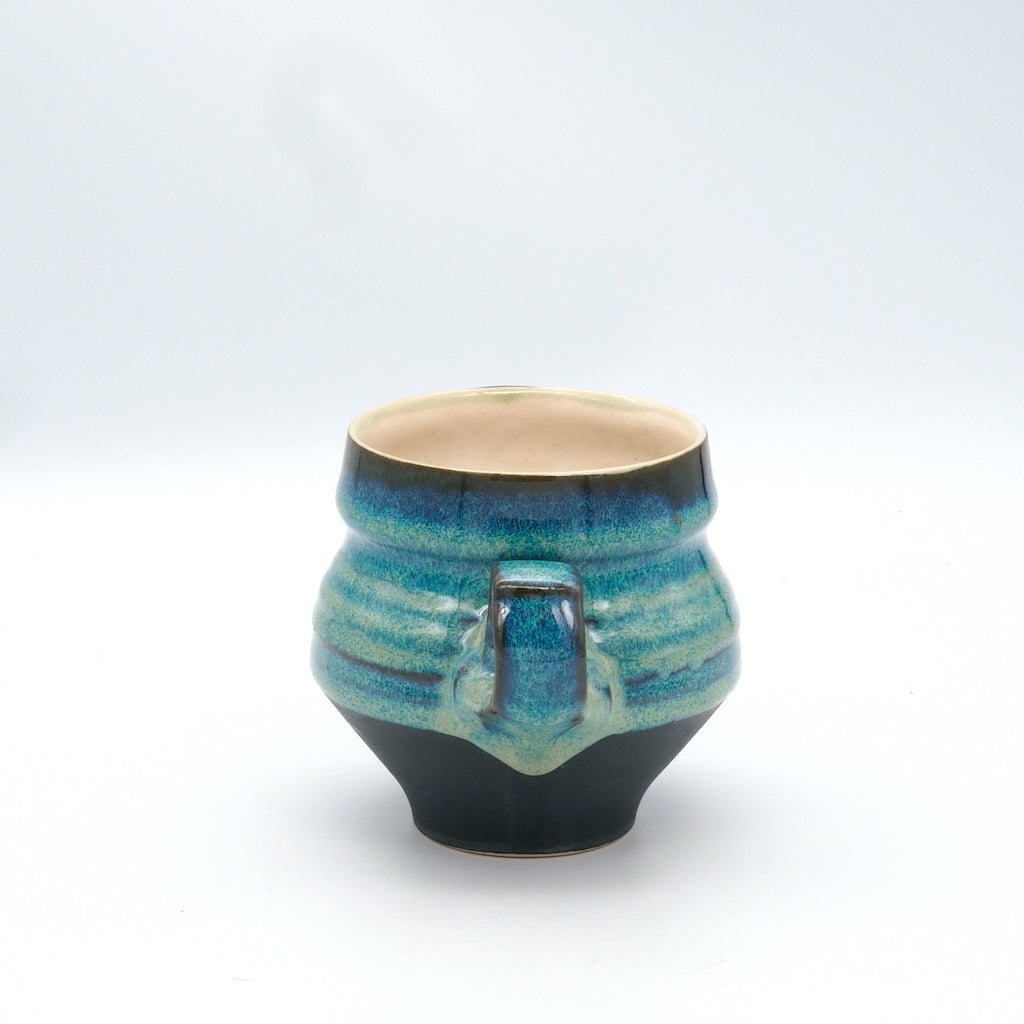 Ribbed Mug (Green & Black)